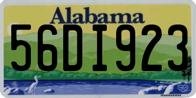 AL license plate 56DI923