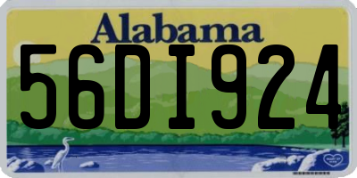 AL license plate 56DI924
