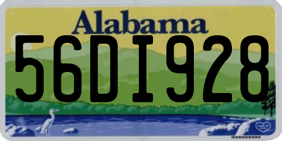 AL license plate 56DI928