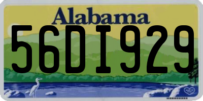 AL license plate 56DI929