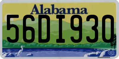 AL license plate 56DI930