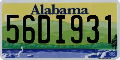 AL license plate 56DI931