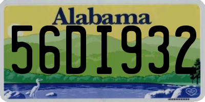 AL license plate 56DI932