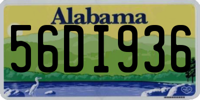 AL license plate 56DI936