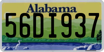 AL license plate 56DI937