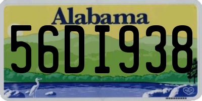 AL license plate 56DI938