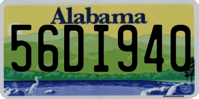 AL license plate 56DI940