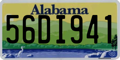 AL license plate 56DI941