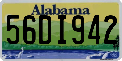 AL license plate 56DI942