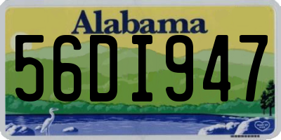 AL license plate 56DI947