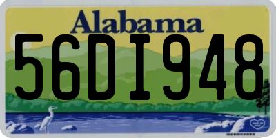AL license plate 56DI948