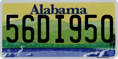 AL license plate 56DI950