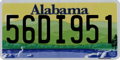AL license plate 56DI951