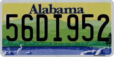 AL license plate 56DI952