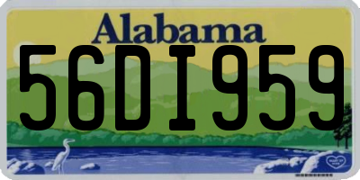 AL license plate 56DI959