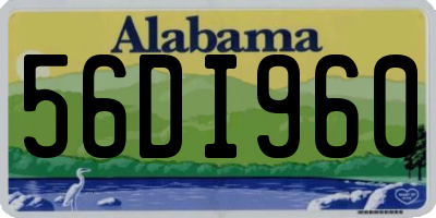 AL license plate 56DI960