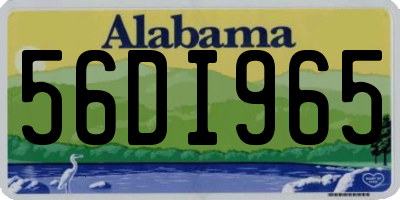 AL license plate 56DI965