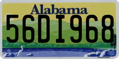 AL license plate 56DI968