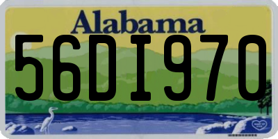 AL license plate 56DI970