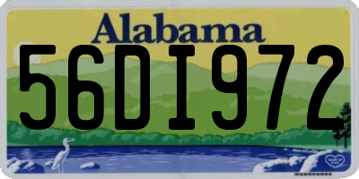 AL license plate 56DI972