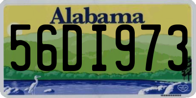 AL license plate 56DI973