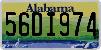 AL license plate 56DI974
