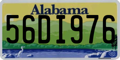AL license plate 56DI976