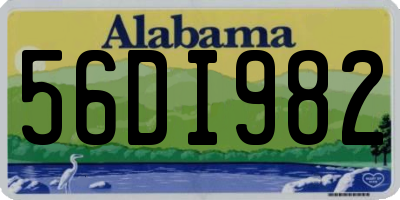 AL license plate 56DI982