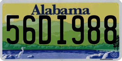 AL license plate 56DI988