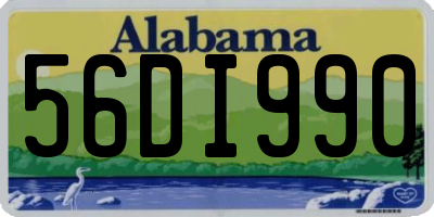 AL license plate 56DI990