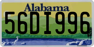 AL license plate 56DI996