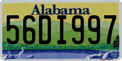 AL license plate 56DI997