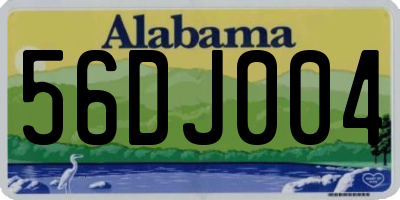 AL license plate 56DJ004