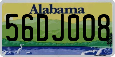 AL license plate 56DJ008