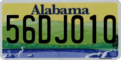AL license plate 56DJ010