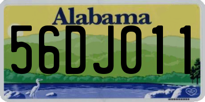 AL license plate 56DJ011