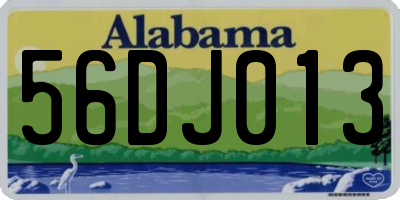 AL license plate 56DJ013