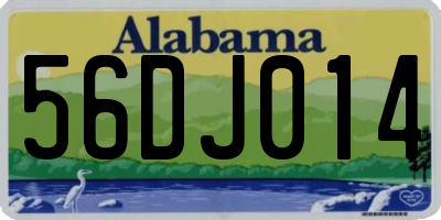AL license plate 56DJ014