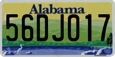 AL license plate 56DJ017