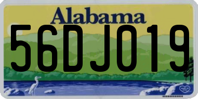 AL license plate 56DJ019