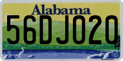AL license plate 56DJ020