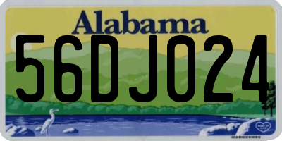 AL license plate 56DJ024