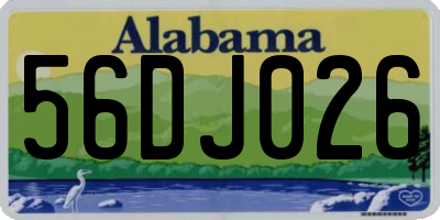 AL license plate 56DJ026