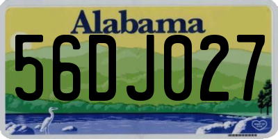 AL license plate 56DJ027