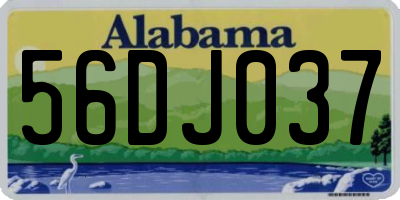 AL license plate 56DJ037