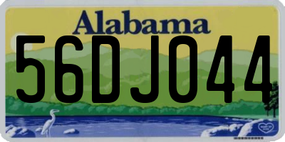 AL license plate 56DJ044
