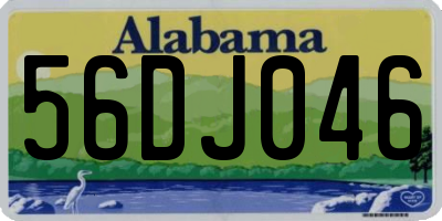 AL license plate 56DJ046