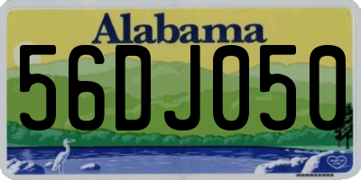 AL license plate 56DJ050