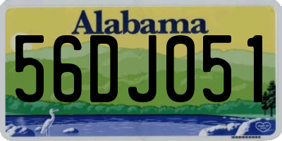 AL license plate 56DJ051