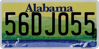AL license plate 56DJ055